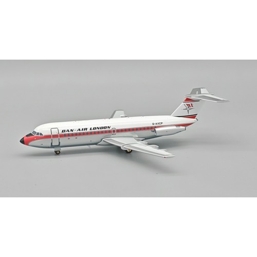 IF111DA0225P - 1/200 DAN-AIR LONDON BAC 111-401AK ONE-ELEVEN G-AXCP POLISHED WITH STAND