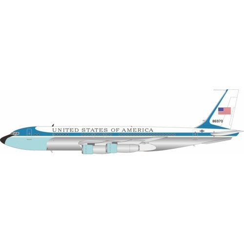 IF137USAF1025P - 1/200 USA - AIR FORCE BOEING VC-137B (707-153B) 58-6970 POLISHED WITH STAND