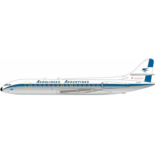 IF210AR1223P - 1/200 AEROLINEAS ARGENTINA CARAVELLE 6 LV-III WITH STAND
