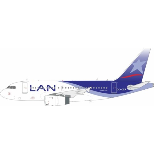 IF318LA1125 - 1/200 LAN AIRLINES AIRBUS A318-121 CC-CZR WITH STAND