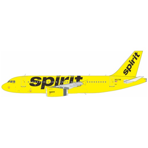 IF319NK1026 - 1/200 SPIRIT AIRLINES AIRBUS A319-132 N527NK WITH STAND