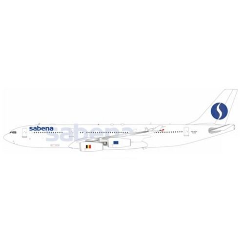 IF342SB0324 - 1/200 SABENA AIRBUS A340-211 OO-SCX WITH STAND LIMITED 100 MODELS