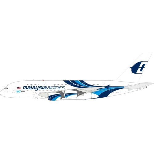 IF380MH0526 - 1/200 MALAYSIA AIRLINES A380-841 9M-MNF 100TH A380 WITH STAND