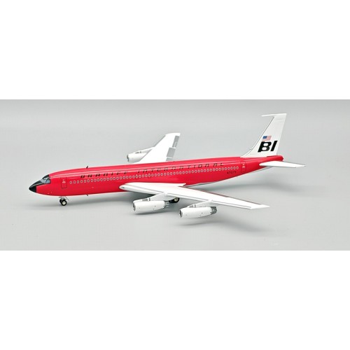 IF702BN1125 - 1/200 BOEING 707-227 SUPER JET N7075 - RED WITH STAND