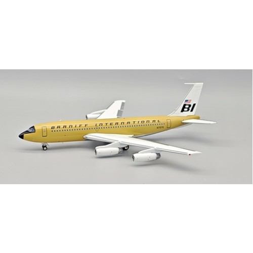 IF720BN0825 - 1/200 BOEING 720-027 SUPER JET BRANIFF 720 N7079 - BEIGE WITH STAND