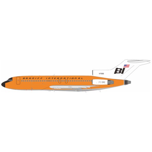 IF721BN0426 - 1/200 BRANIFF INTERNATIONAL 727-162 N7282 - ORANGE WITH STAND