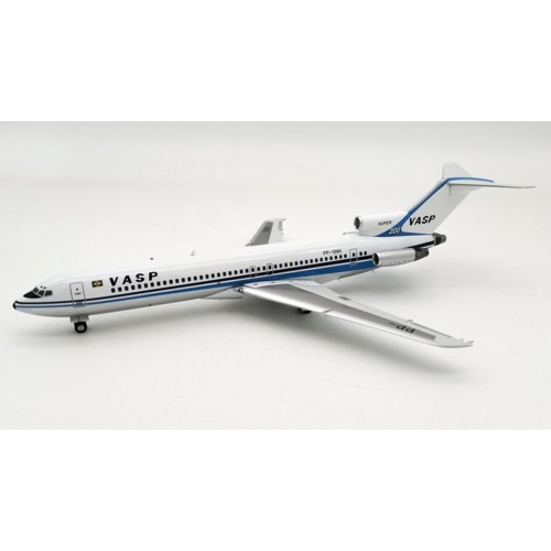 IF722VP0620P - 1/200 VASP BOEING 727-200 PP-SNH WITH STAND AND POLISHED