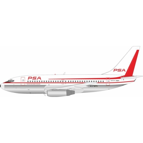 IF732PSA0725P - 1/200 PSA BOEING 737-200 N378PS POLISHED WITH STAND