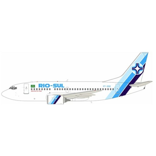 IF735VR0724 - 1/200 RIO-SUL BOEING 737-5Q8 PT-SSE WITH STAND