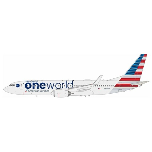 IF738AA0224 - 1/200 ONEWORLD (AMERICAN AIRLINES) BOEING 737-823 N837NN WITH STAND