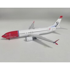 IF73MDY1220 - 1/200 NORWEGIAN AIR SHUTTLE BOEING 737-8 MAX LN-BKB MARK TWAIN PLUS STAND