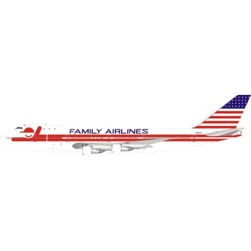 IF741FAM0519 - 1/200 FAMILY AIRLINES BOEING 747-100 N93117 WITH STAND