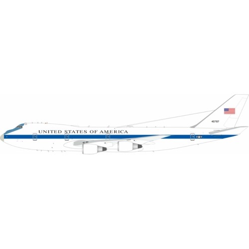 IF742E4A0787 - 1/200 USA - AIR FORCE BOEING E-4A (747-200B) 74-0787 WITH STAND