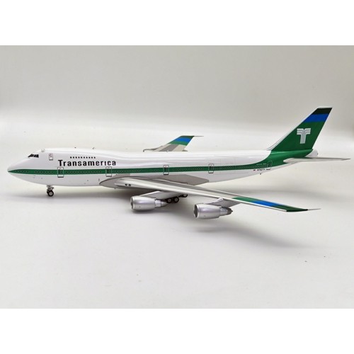 IF742TV0823 - 1/200 TRANSAMERICA AIRLINES BOEING 747-200 N742TV WITH STAND