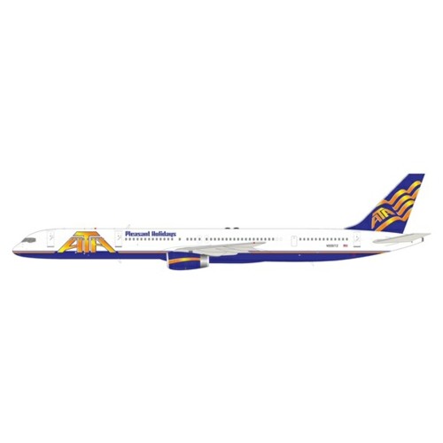 IF753AT0725 - 1/200 AMERICAN TRANS AIR - ATA (PLEASANT HOLIDAYS) BOEING 757-33N N555TZ WITH STAND