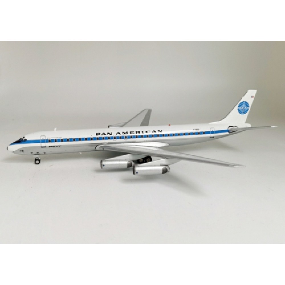 IF862PA0922P 1/200 PAN AM DC-8-62 N1803 WITH STAND
