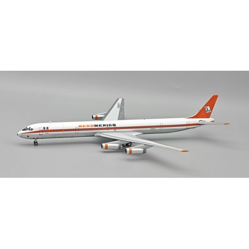 IF863AM1025P - 1/200 AEROMEXICO MCDONNELL DOUGLAS DC-8-63CF N4865T WITH STAND
