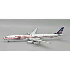 IF863FT1125P - 1/200 FLYING TIGER LINE DC-8-63 N624FT POLISHED WITH STAND