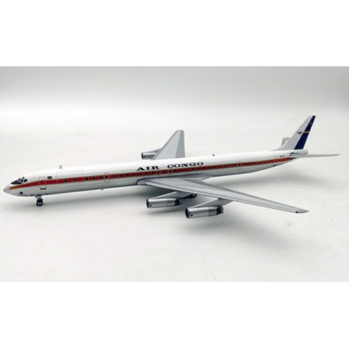 IF863Q80123P - 1/200 AIR CONGO MCDONNELL DOUGLAS DC-8-63 9Q-CLG WITH STAND