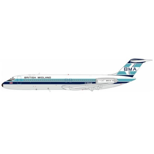 IF930BD0626 - 1/200 BRITISH MIDLAND AIRWAYS - BMA MCDONNELL DOUGLAS DC-9-32 G-BMAM WITH STAND
