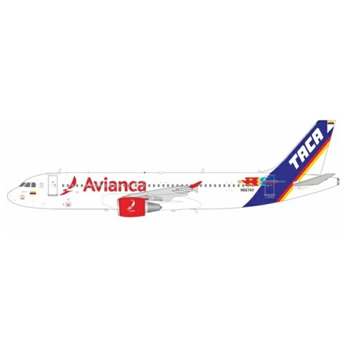 IFEAV567 - 1/200 TACA RETRO AVIANCA AIRBUS A320-214 N567AV WITH STAND (EL AVIADOR MODELS)