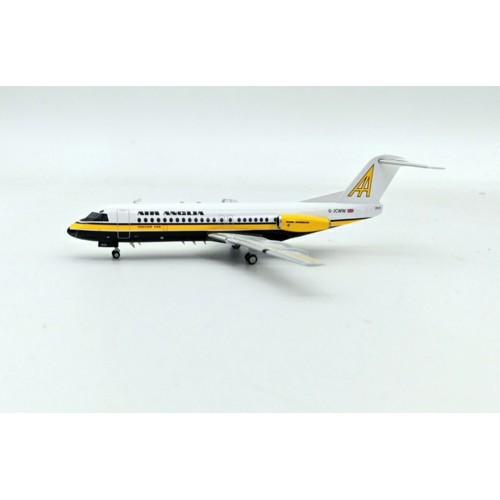 IFF28AQ1120 - 1/200 AIR ANGLIA FOKKER F-28-4000 FELLOWSHIP G-JCWW WITH STAND