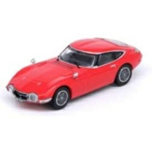IN642000GTRED - 1/64 TOYOTA 2000GT, SOLAR RED