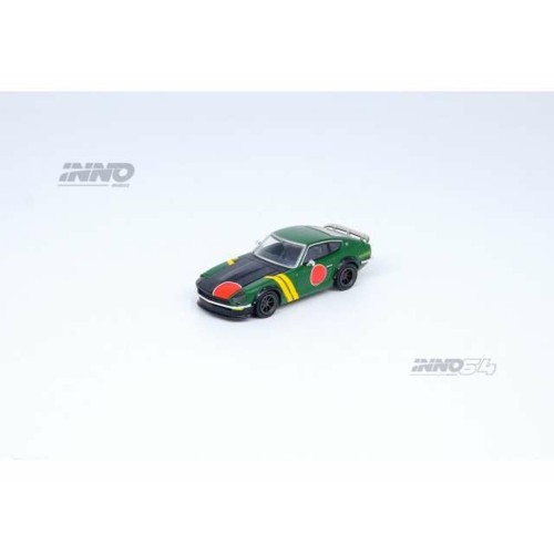 IN64240ZZFAC - 1/64 DATSUN 240Z ZERO FIGHTER AIRCRAFT LIVERY, GREEN/BLACK/RED/YELLOW