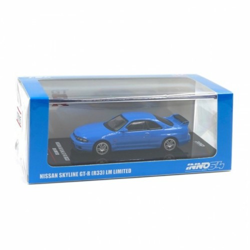 IN64R33LMLTD - 1/64 NISSAN SKYLINE GT-R (R33) LM LIMITED, BLUE