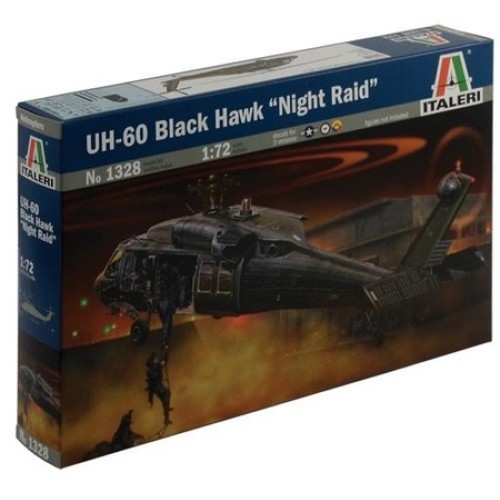 IT1328 - 1/72 UH-60/MH-60 BLACK HAWK NIGHT RAID (PLASTIC KIT)