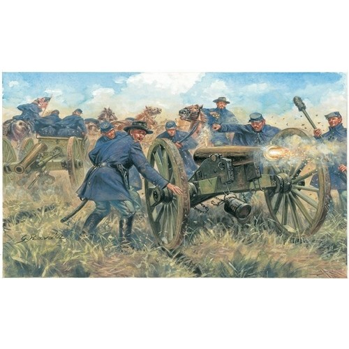 IT6038 - 1/72 AMERICAN CIVIL WAR UNION ARTILLERY (PLASTIC KIT)