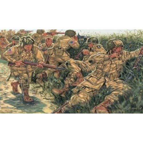 IT6063 - 1/72 WORLD WAR II US PARATROOPERS (PLASTIC KIT)