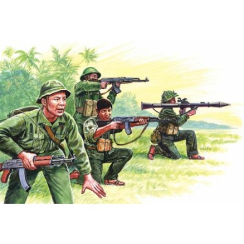 IT6079 - 1/72 VIETNAM WAR VIETNAMESE ARMY/VIETCONG (PLASTIC KIT)