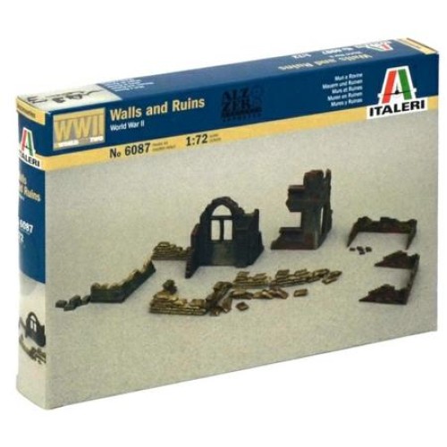 IT6087 - 1/72 ACCESSORIES AND RUINS (PLASTIC KIT)
