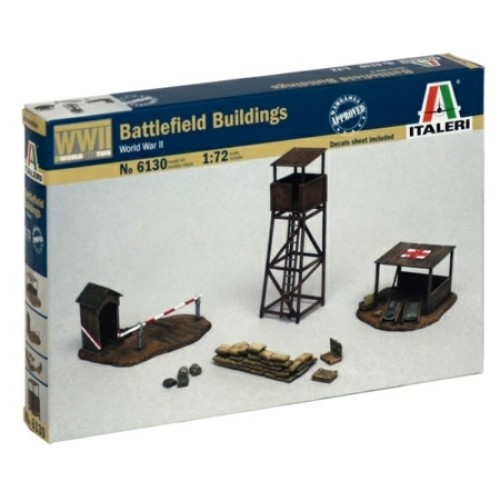 IT6130 - 1/72 BATTLEFIELD BUILDINGS (PLASTIC KIT)