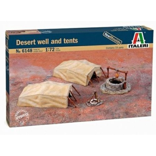 IT6148 - 1/72 DESERT WATERS WELL AND ACCESSOIRES (PLASTIC KIT)