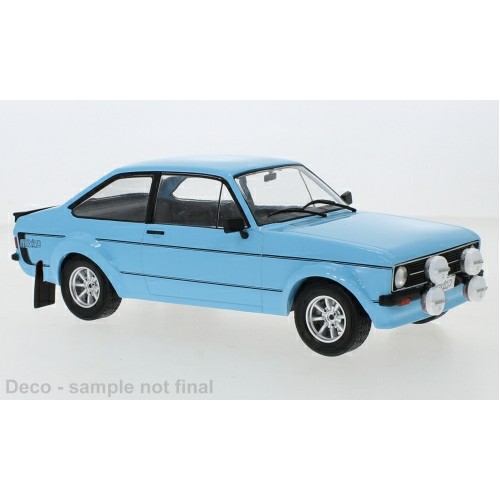 IX18CMC103A - 1/18 FORD ESCORT MKII RS1800 LIGHT BLUE 1977