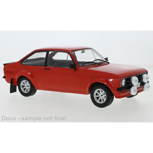 IX18CMC103B - 1/18 FORD ESCORT MKII RS1800 RED 1977