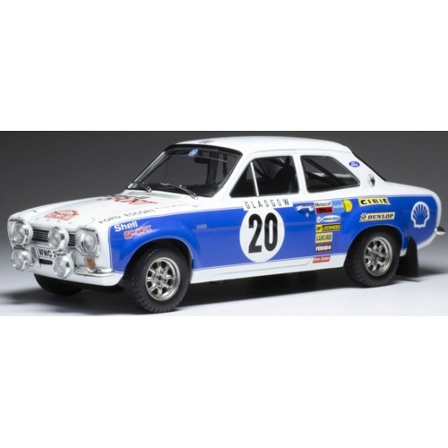 IX18RMC140 - 1/18 FORD ESCORT MK I RS 1600 #20 RALLY MONTE CARLO 1973 H.MIKKOLA/J.PORTER