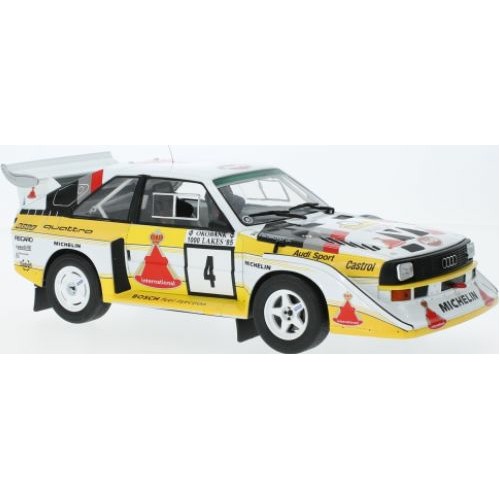 IX18RMC161A - 1/18 AUDI SPORT QUATTRO S1 E2 NO.4 1000 LAKES RALLY 1985 S.BLOMQVIST/B.CEDERBERG