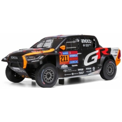 IX18RMC237 - 1/18 TOYOTA GR DKR HILUX EVO T1U RALLY DAKAR 2025 NO.211 L.HENK/C.BRETT