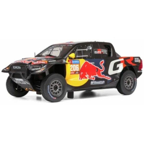 IX18RMC238A - 1/18 TOYOTA GR DKR HILUX EVO T1U RALLY DAKAR 2024 NO.206 L.MORAES/A.MONLEON