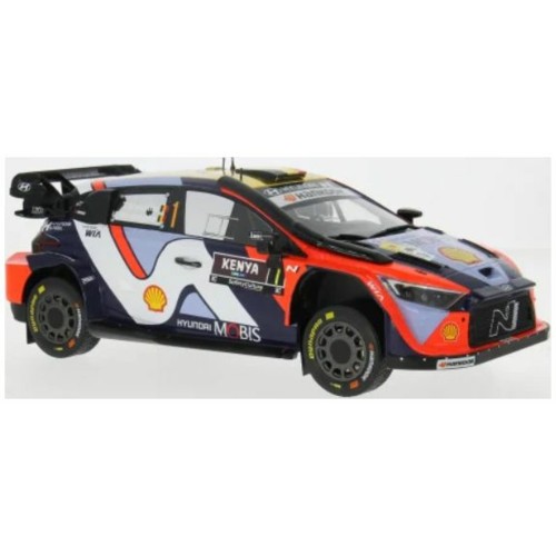 IX18RMC247B - 1/18 HYUNDAI I20 N RALLY1 SAFARI RALLYE KENYA 2025 NO.1 NEUVILLE/WYDAEGHE