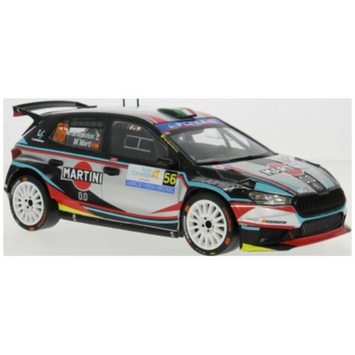 IX18RMC253 - 1/18 SKODA FABIA RS RALLY2 RALLY ISLAS CANARIS 2025 NO.56 M.GRANADOS/M.MARTI