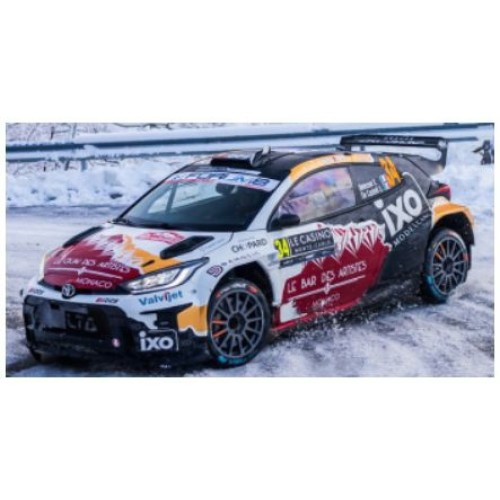 IX18RMC274 - 1/18 TOYOTA GR YARIS RALLY2 RALLYE MONTE CARLO 2026 NO.34 E.DELECOUR/S.DE CASTELLI