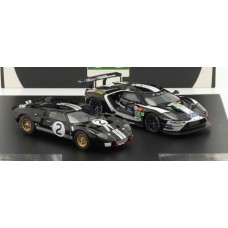 IX43002 - 1/43 FORD GT40 NO.2 66 AND FORD GT NO.66 2019 LE MANS SET