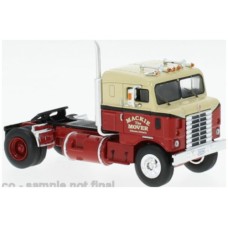 IX64TR008 - 1/64 KENWORTH BULLNOSE RED/BEIGE 1950