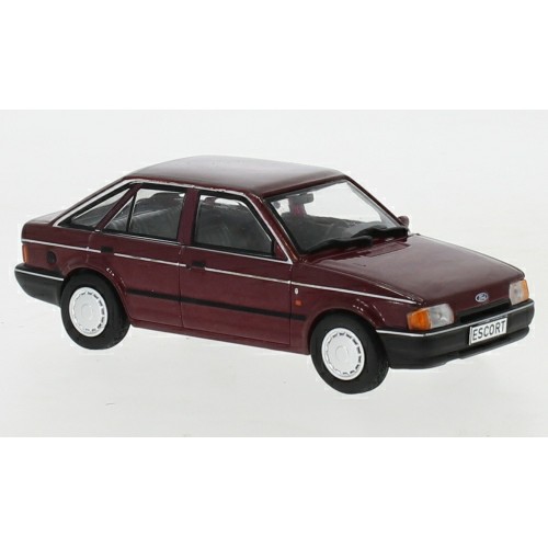 IXCLC381N - 1/43 FORD ESCORT MKIV METALLIC DARK RED 1988