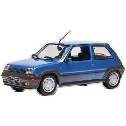 IXCLC654 - 1/43 RENAULT 5 GT TURBO BLUE 1985