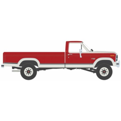 IXIA64028 - 1/64 FORD F-250 XLT LARIAT RED AND WHITE 1984